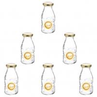 Kilner 189ml Milk Bottle, Glass, 6 Pack