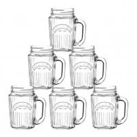 Kilner Vintage Handled Jar 400ml, Glass, 6 Pack