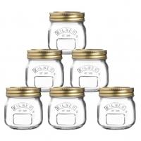 Kilner Preserve Jar 250ml, Glass, 6 Pack