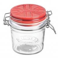 Kilner Ceramic Lid Cliptop 0.35L, Red Ceramic, Single