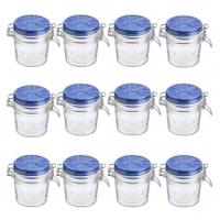 Kilner Ceramic Lid Cliptop 0.35L, Blue Ceramic, 12 Pack