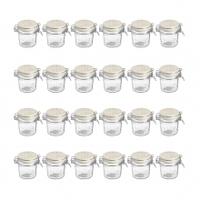 Kilner Ceramic Lid Cliptop 0.35L, White Ceramic, 24 Pack