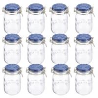 Kilner Ceramic Lid Cliptop 1.0L, Blue Ceramic, 12 Pack