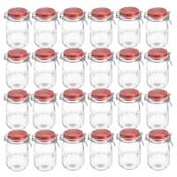 Kilner Ceramic Lid Cliptop 1.0L, Red Ceramic, 24 Pack