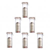 kilner faceted clip top jar 22l glass 6 pack