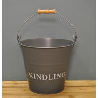 Kindling Wood Bucket - Charcoal by Garden Trading