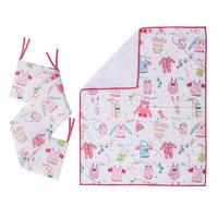 Kiddicare Little Favourites Cot and Cotbed Coverlet and Bumper Set