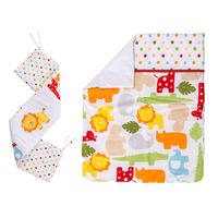 kiddicare scrapbook safari 3 piece crib set