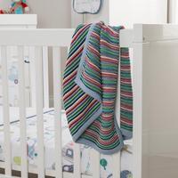 Kiddicare Travelling Times Knitted Blanket 70cm x 90cm