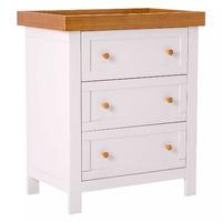 Kiddicare Olivia Dresser Antique White and Oak Finish