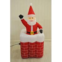 Kingfisher Inflatable Father Christmas in Chimney
