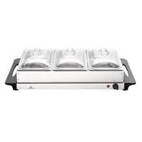kingavon bs100 3 pan stainless steel buffet server and warming tray