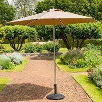 king aluminium parasol in taupe