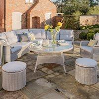 KING OUTDOOR RATTAN CORNER SET in Grey