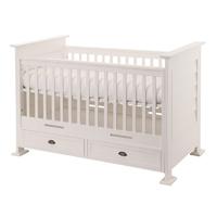 Kidsmill Bateau Cot Bed with 2 drawers White