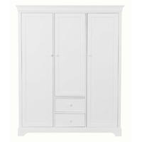 Kidsmill Marseille Wardrobe 3 Door White