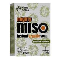 king soba organic miso soup with pumpkin 6x10g