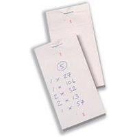 kitchen pad 65 x 125mm note pad pack of 50 with numbered counterfoil