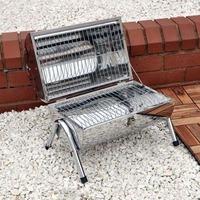 Kingfisher Portable Barrel Stainless Steel Barbecue