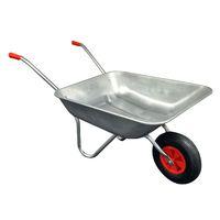 Kingfisher Galvanised Metal Wheelbarrow 65L