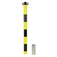 kit of 2 steel yellowblack post 0 80m with socket