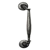 kirkpatrick 807 black antique style offset pull handle 152mm