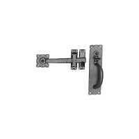 kirkpatrick 671 black antique style thumb latch 254x63mm