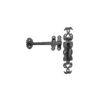 kirkpatrick 688 black antique style thumb latch 254x50mm