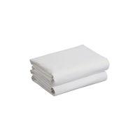 Kiddies Kingdom Deluxe 2 Pack Cot Jersey Fitted Sheet-White (120 x 60)