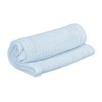 kiddies kingdom deluxe pram cellular blanket blue