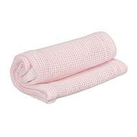 kiddies kingdom deluxe pram cellular blanket pink