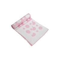 Kiddies Kingdom Deluxe Pink Spot Wrap (75 x 100)