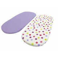 Kiddies Kingdom Deluxe 2 Pack Moses Basket Fitted Sheets-Hot Spot Purple