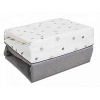 Kiddies Kingdom Deluxe 2 Pack Moses Basket Fitted Sheets-Magical Stars