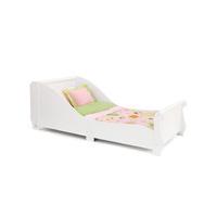 KidKraft Sleigh Junior Toddler Bed - White