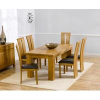 Kingston 180cm Solid Oak Dining Table with Minnesota Chairs