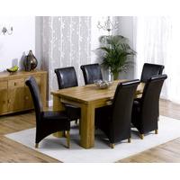 Kingston 180cm Solid Oak Dining Table with Kingston Chairs