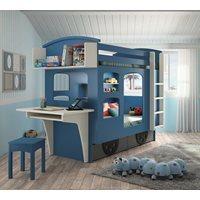 KIDS WAGON BUNK BED WITH DRAWERS