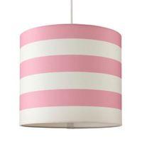 kids colours little candy stripe pink white light shade d25cm