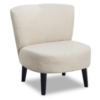 Kimi Fabric Accent Chair Latte