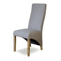 Kingston Tweed Fabric Wave Back Dining Chairs