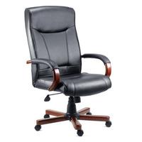 kingston mahogany executive leather chair