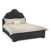 kimberley king fabric bed ebony ebony feet