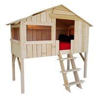 kids tree house single cabin bed in pine mdf