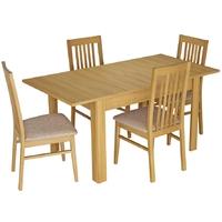 Kingstown Dalby Oak Dining Set - Large Extending