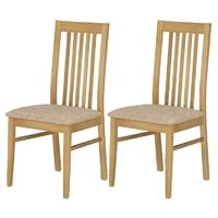 Kingstown Dalby Oak Wooden Chair (Pair)