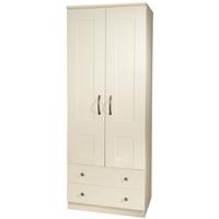 Kingston Cream Wardrobe - 2ft 6in with 2 Drawer