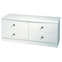 Kingston White Bed Box - 4 Drawer