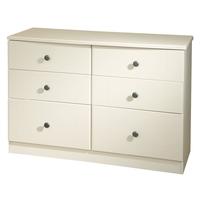 Kingston Cream Chest of Drawer - 6 Drawer Midi