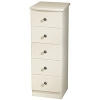 kingston cream chest of drawer 5 drawer locker